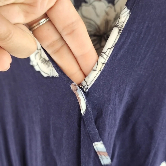 band of gypsies Floral Print Ruffle Short sleeve Jumpsuit Size S - Picture 5 of 10